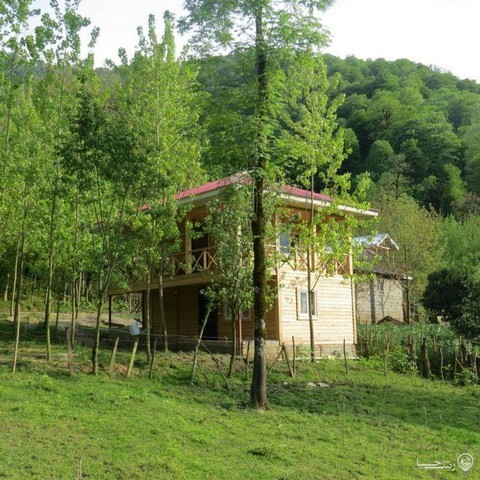 کلبه چوبی دوبلکس در ماسال با چشم انداز زیبا