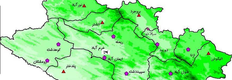 موقعیت جغرافیایی آب و هوایی استان لرستان